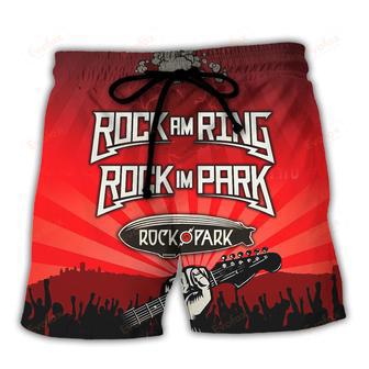 Rock Am Ring And Rock Im Park Red Vibe Music Lover Amazing Style Beach Short | Newhawaiianshirts DE