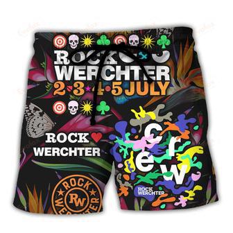 Rock Werchter Tropical Vibe Music Lover Amazing Style Beach Short | Newhawaiianshirts CA