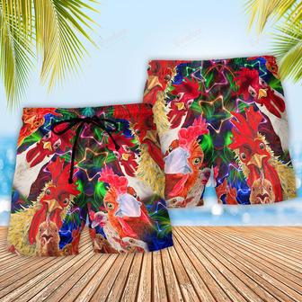 Rooster Amazing Oh Cluck No Farmer Beach Short | Newhawaiianshirts AU