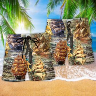 Sail Away And Enjoy Your Own Adventure Beach Short | Newhawaiianshirts CA