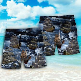 Sailing And Storm Thunder Beach Short | Newhawaiianshirts AU