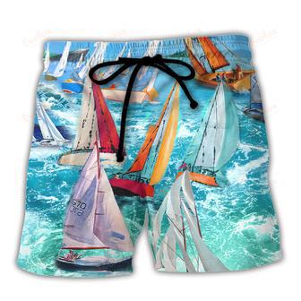 Sailing Raise The Sails To Catch The Wind Beach Short | Newhawaiianshirts UK