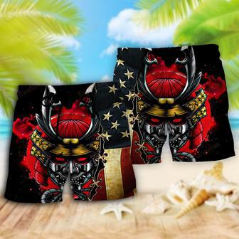 Samurai America Independence Day Beach Short | Newhawaiianshirts