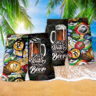 Save Water Drink Beer Cool Style Beach Short | Newhawaiianshirts UK