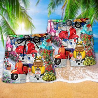 Scooter Chill With Your Scooters By Greece Beach Short | Newhawaiianshirts CA