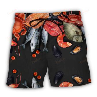 Seafood Food Lover Amazing Style Beach Short | Newhawaiianshirts AU