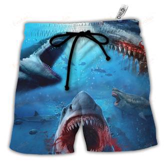 Shark Bites You in the Red Sea Beach Short | Newhawaiianshirts