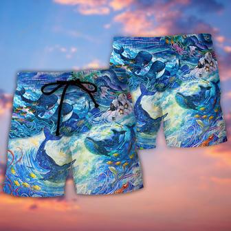 Shark Enjoy Amazing Adventure Beach Short | Newhawaiianshirts DE