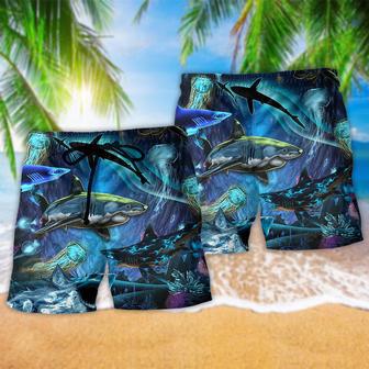 Shark Special In The Deep Ocean Cool Beach Short | Newhawaiianshirts AU