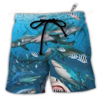 Shark That Hunt in Packs Beach Short | Newhawaiianshirts AU