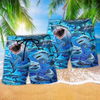 Sharks Awesome Love It Beach Short | Newhawaiianshirts DE