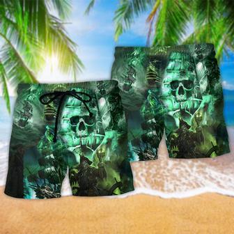 Ship Mystery Of Ghost Ship- Beach Short | Newhawaiianshirts AU