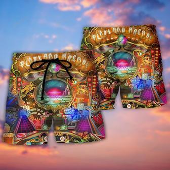 Skee Ball Ball Games Playland Arcade Beach Short | Newhawaiianshirts UK