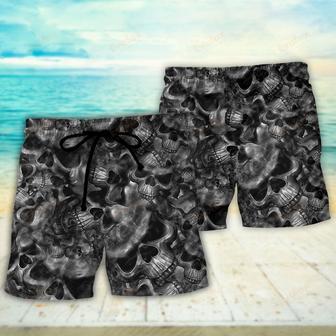 Skull Life's True Face Is The Skull Beach Short | Newhawaiianshirts