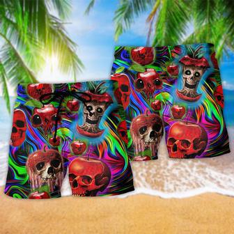 Skull Love Apple Neon Beach Short | Newhawaiianshirts AU