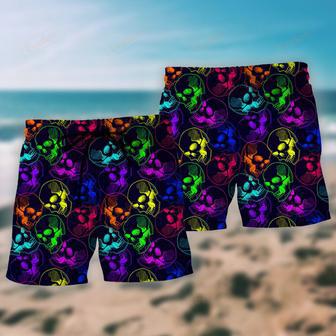 Skull Neon So Cool Beach Short | Newhawaiianshirts AU