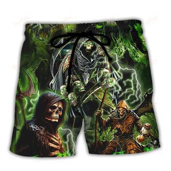 Skull Of Course I'm Going To Hell I'm Just Here To Pick You Up Beach Short | Newhawaiianshirts UK