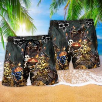 Skull Pirates Love Life So Cool Beach Short | Newhawaiianshirts DE