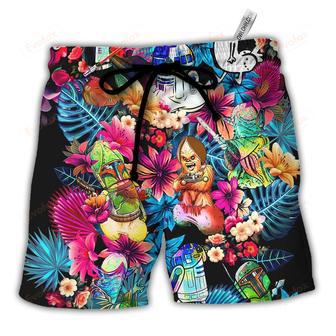 Special Synthwave Funny Style Beach Short | Newhawaiianshirts AU