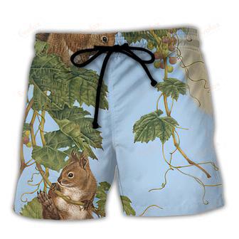 Squirrel Tree Climbing Beach Short | Newhawaiianshirts UK