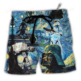 Starry Night Hope and Mysteries Beach Short | Newhawaiianshirts DE