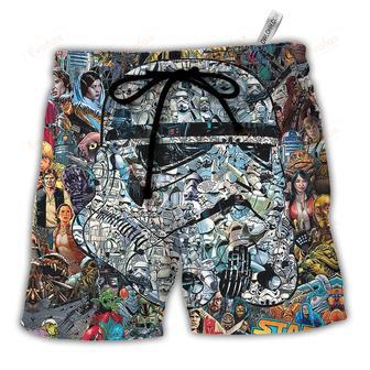 Stormtrooper Let Me See Your Identification Beach Short | Newhawaiianshirts