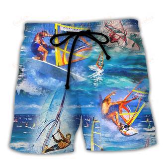 Surfing Don't Be Jealous Just Because You Can't Surf Like Me Beach Short | Newhawaiianshirts DE