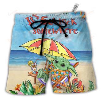 SW Baby In The Beach It’s 5 O’clock Somewhere Print Beach Short | Newhawaiianshirts AU