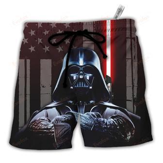 SW Darth American Flag Beach Short | Newhawaiianshirts CA