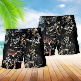 Tattoo Skull Cool Beach Short | Newhawaiianshirts AU