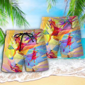 Tennis Beautiful Art Beach Short | Newhawaiianshirts UK