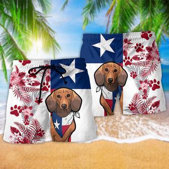 Texas Peace Life Style Dachshund Beach Short | Newhawaiianshirts AU