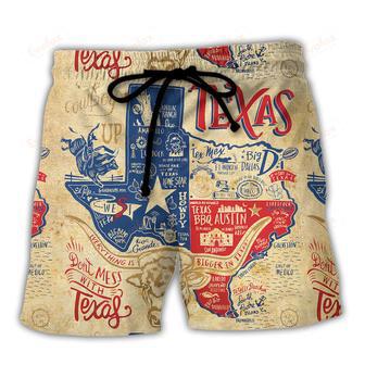 Texas Peace Life Style Don't Mess Beach Short | Newhawaiianshirts DE