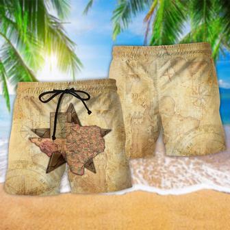 Texas Peace Life Vintage Style Beach Short | Newhawaiianshirts DE