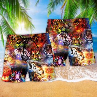 Tiger The Power Of Tigers In The Universe Cool Style Beach Short | Newhawaiianshirts