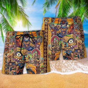 Tiki Aloha All Day Every Day Beach Short | Newhawaiianshirts AU