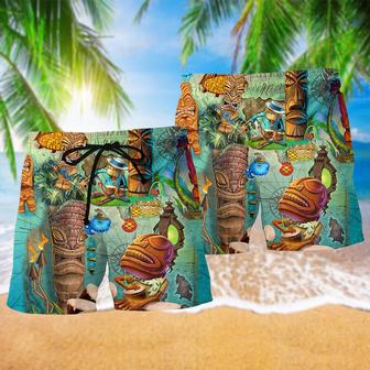 Tiki Bar Is Open Beach Short | Newhawaiianshirts