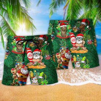 Tiki Love Christmas Funny Night Beach Short | Newhawaiianshirts AU