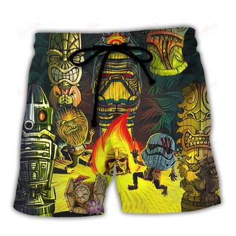 Tiki May The Force Be With You Beach Short | Newhawaiianshirts AU