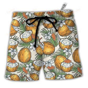 Tiki Tradition Tribal Mask And Coconut Tropical Beach Short | Newhawaiianshirts AU