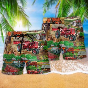 Tractor Life Is Better On Papa's Warm Beach Short | Newhawaiianshirts AU