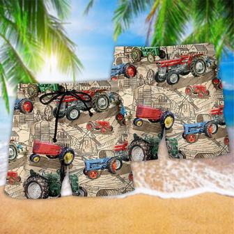 Tractor You Can Never Have Too Many Tractors Beach Short | Newhawaiianshirts AU