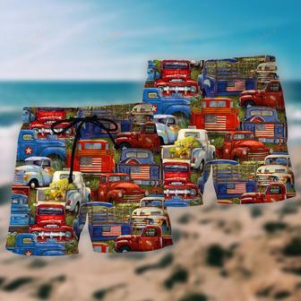 Truck Amazing Packed Trucks Beach Short | Newhawaiianshirts AU