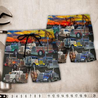 Truck Monster Classic Beautiful Sunset Beach Short | Newhawaiianshirts UK