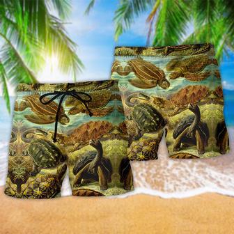 Turtle Be Not Afraid Of Going Slowly Cool Beach Short | Newhawaiianshirts AU