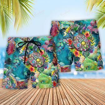 Turtle Colorful Love Sea Fresh Air Beach Short | Newhawaiianshirts AU