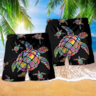 Turtle Hippie Love Ocean Beach Short | Newhawaiianshirts CA