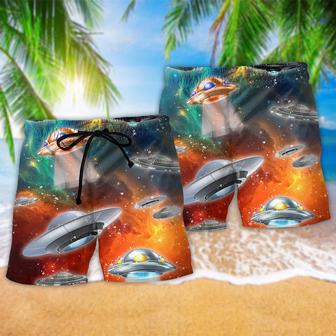 UFO Universe Mysterious Galaxy Beach Short | Newhawaiianshirts AU