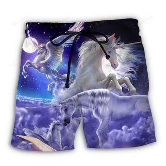 Unicorn Fantasy Art Amazing Style Beach Short | Newhawaiianshirts AU