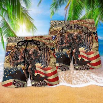 Veteran No One Left Behind Beach Short | Newhawaiianshirts AU